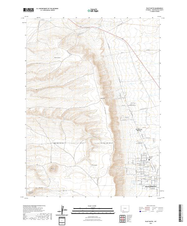 Pilot Butte topographic map thumbnail