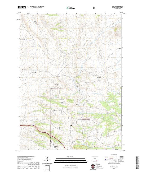 Pilot Hill 2021 topographic map thumbnail