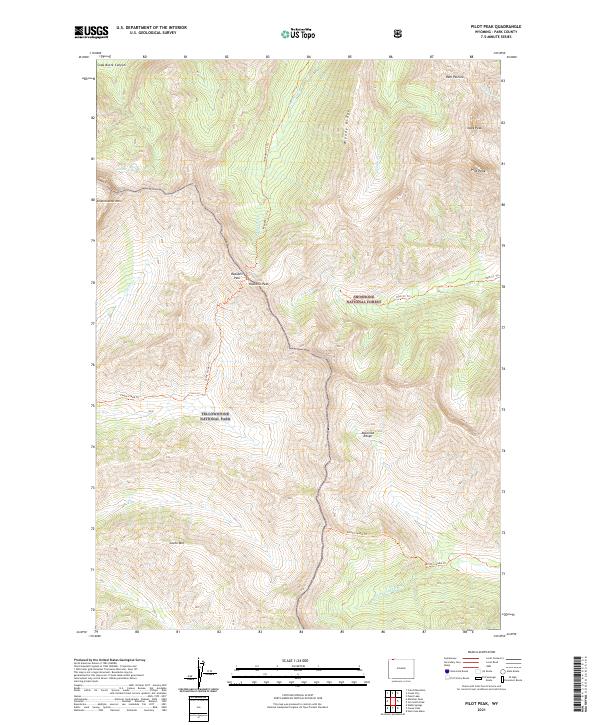 Pilot Peak 2021 topographic map thumbnail