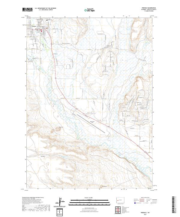 Pinedale topographic map thumbnail