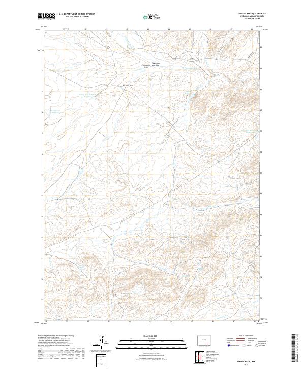 Pinto Creek topographic map thumbnail