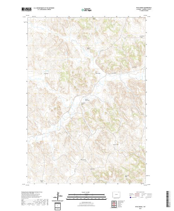 Pitch Draw 2021 topographic map thumbnail