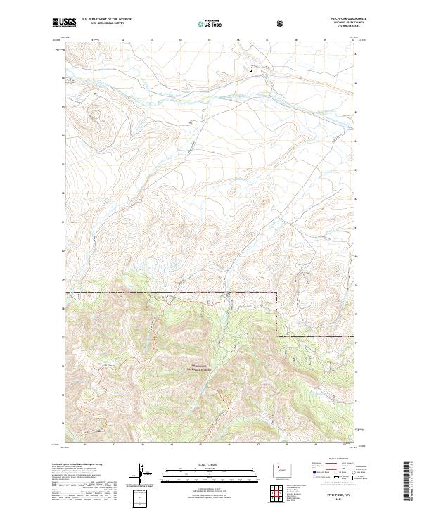 Pitchfork topographic map thumbnail