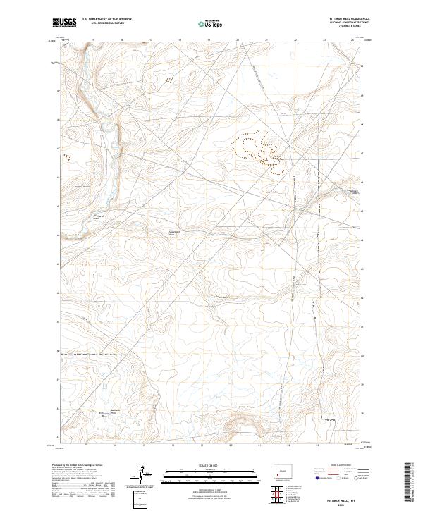 Pittman Well 2021 topographic map thumbnail
