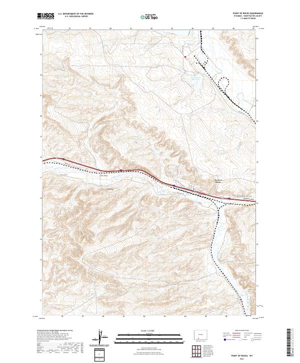 Point of Rocks topographic map thumbnail