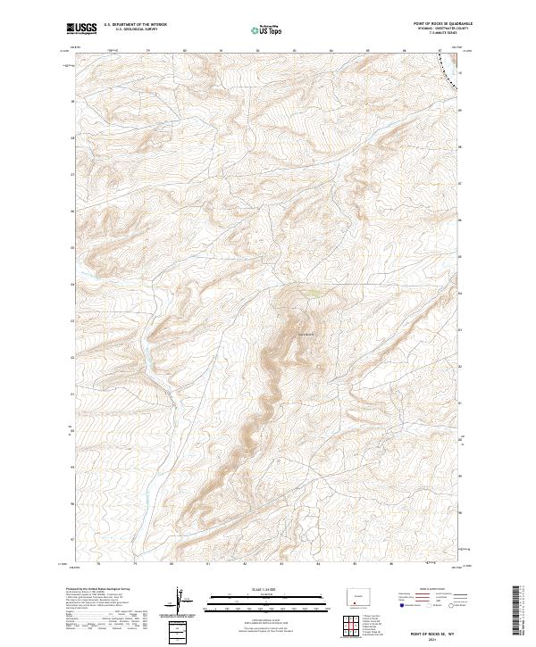 Point of Rocks SE topographic map thumbnail