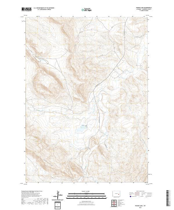 Poison Lake topographic map thumbnail