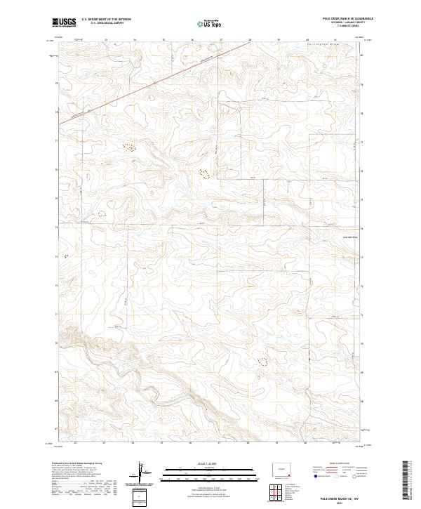 Pole Creek Ranch SE topographic map thumbnail