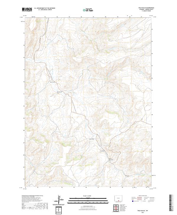 Pole Gulch topographic map thumbnail