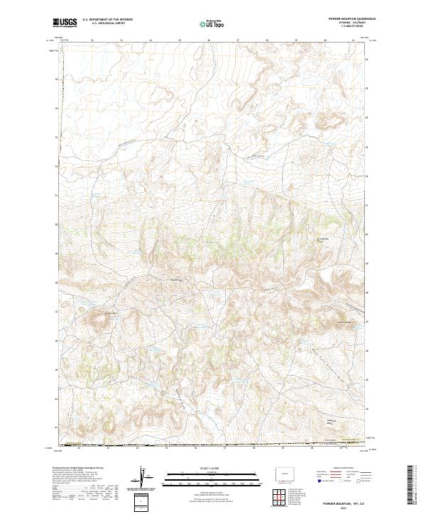 Powder Mountain topographic map thumbnail