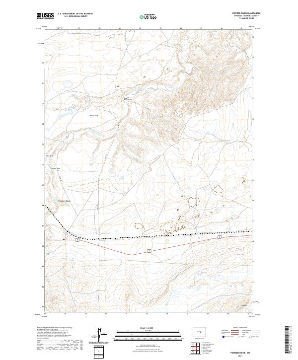 Powder River 2021 topographic map thumbnail