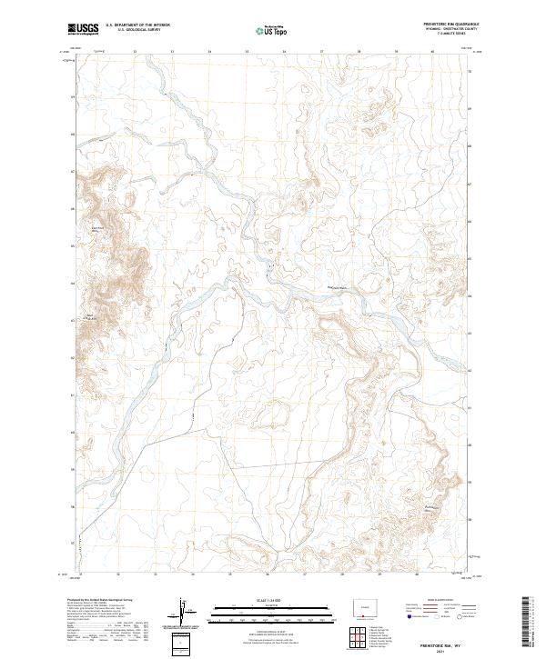 Prehistoric Rim 2021 topographic map thumbnail