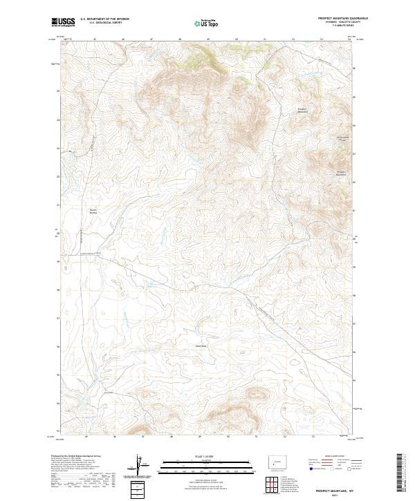 Prospect Mountains topographic map thumbnail