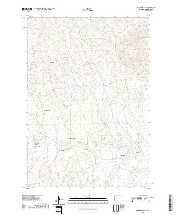 Provence Ranch 2021 topographic map thumbnail
