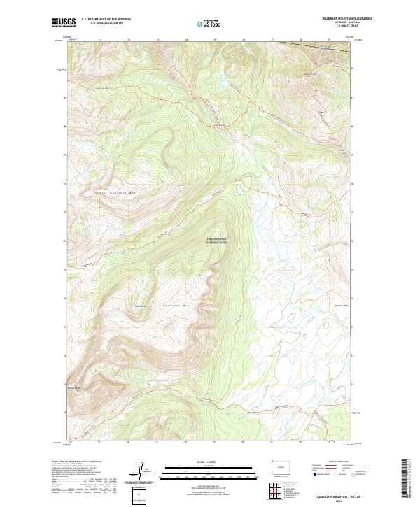 Quadrant Mountain topographic map thumbnail