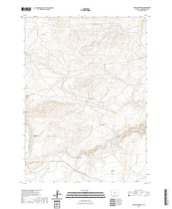 Radium Springs topographic map thumbnail