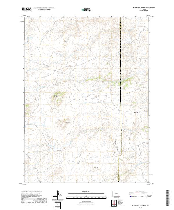 Ragged Top Mountain topographic map thumbnail