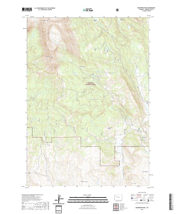 Ramshorn Peak 2021 topographic map thumbnail