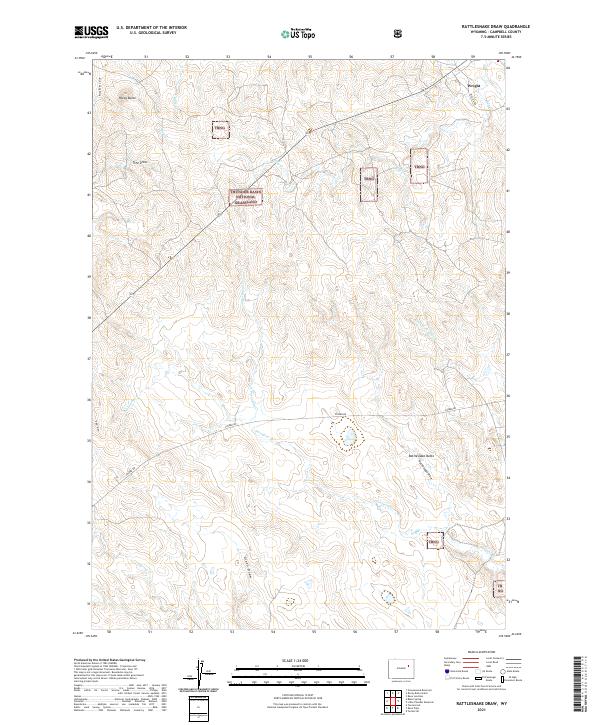 Rattlesnake Draw topographic map thumbnail