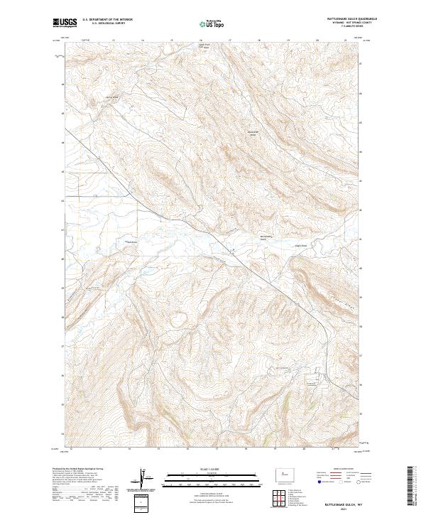 Rattlesnake Gulch topographic map thumbnail