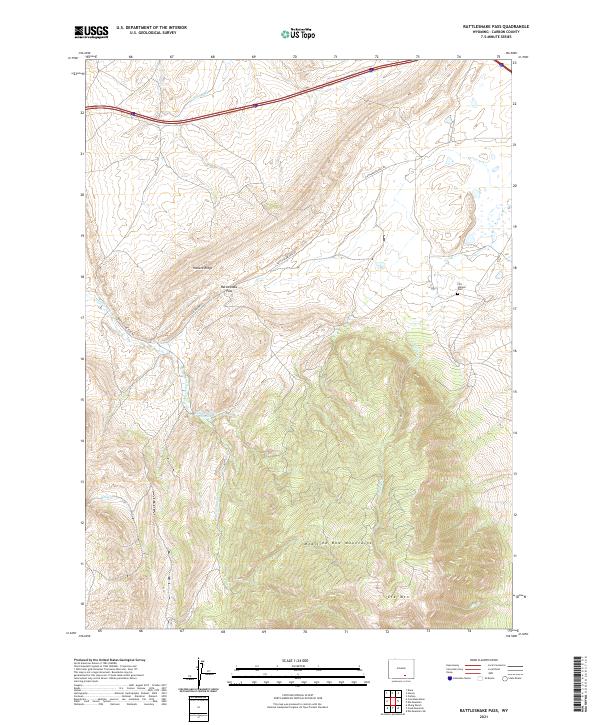 Rattlesnake Pass topographic map thumbnail