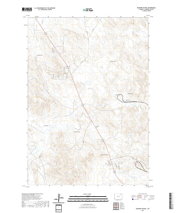 Rawhide School topographic map thumbnail