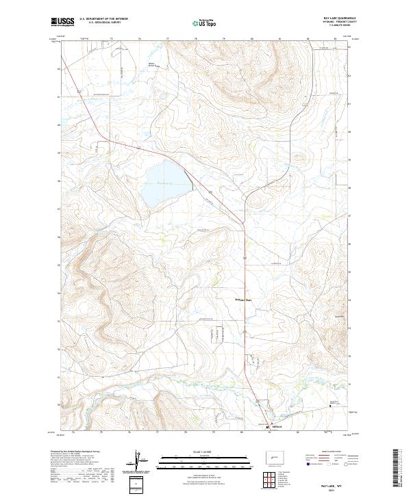 Ray Lake topographic map thumbnail