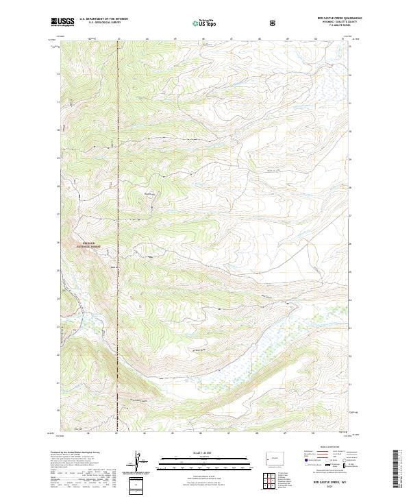 Red Castle Creek topographic map thumbnail