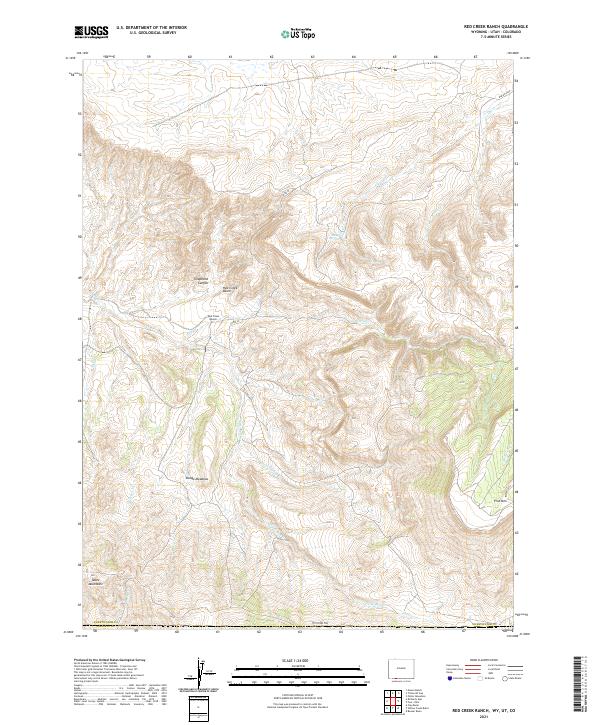 Red Creek Ranch topographic map thumbnail
