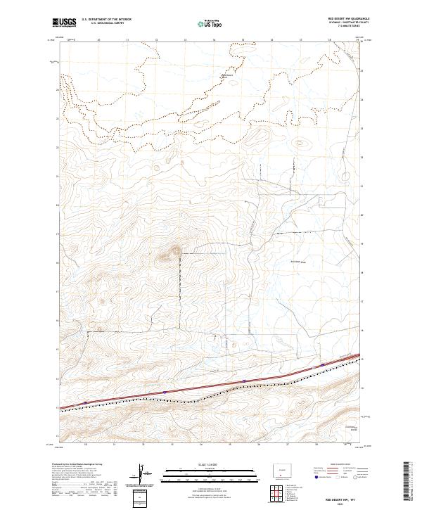 Red Desert NW topographic map thumbnail