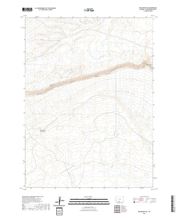 Red Desert SW topographic map thumbnail