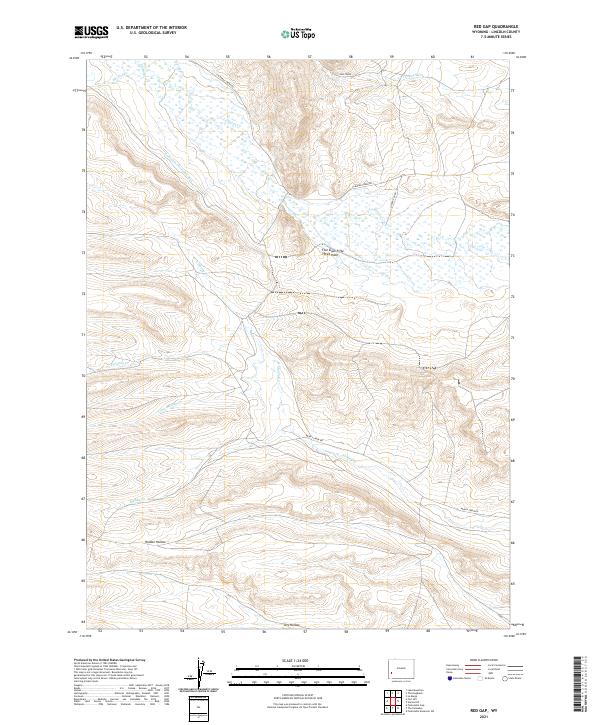 Red Gap 2021 topographic map thumbnail