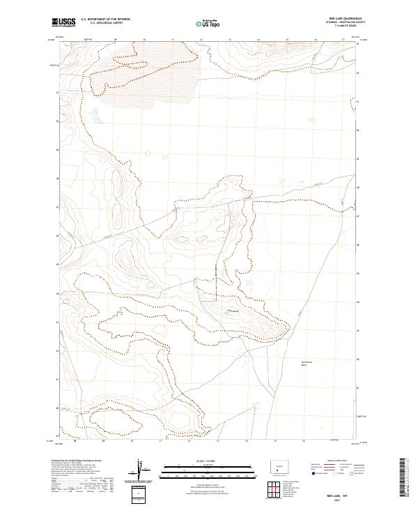 Red Lake topographic map thumbnail
