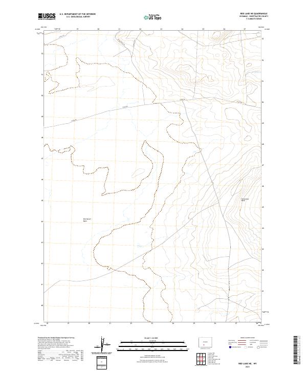 Red Lake NE topographic map thumbnail