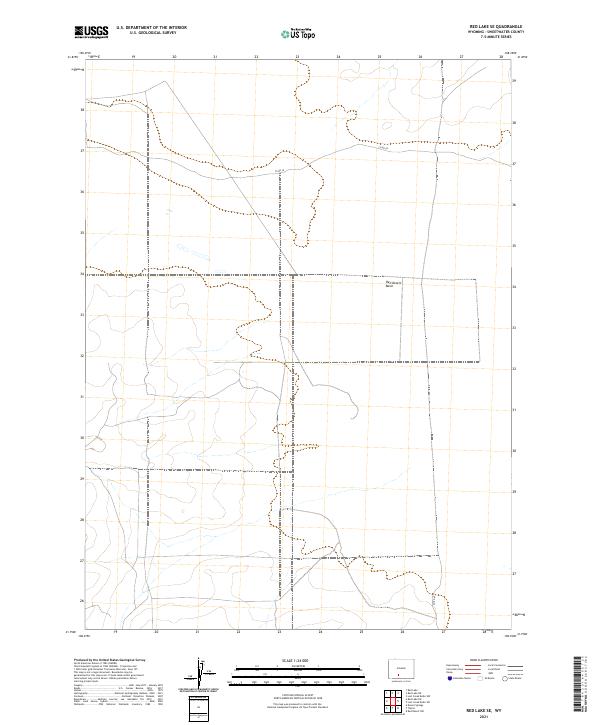 Red Lake SE topographic map thumbnail