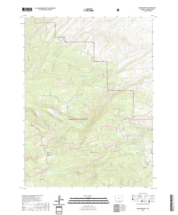 Red Mountain topographic map thumbnail