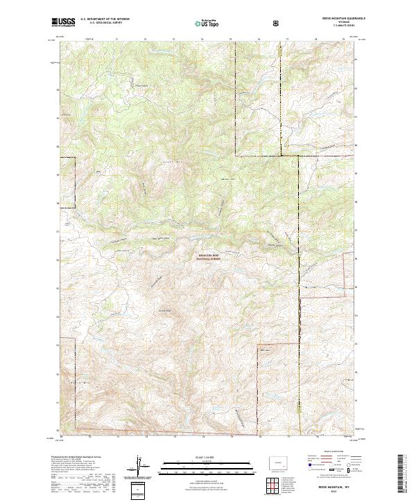Reese Mountain topographic map thumbnail