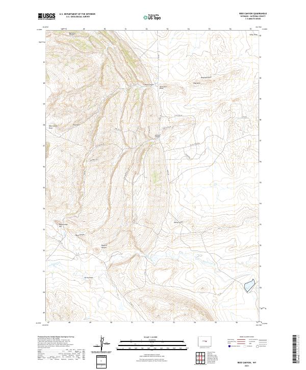 Reid Canyon topographic map thumbnail
