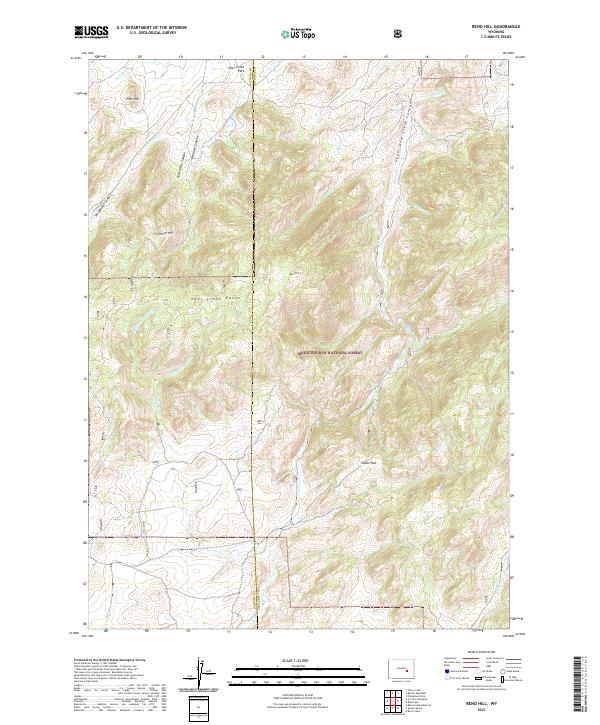Reno Hill topographic map thumbnail