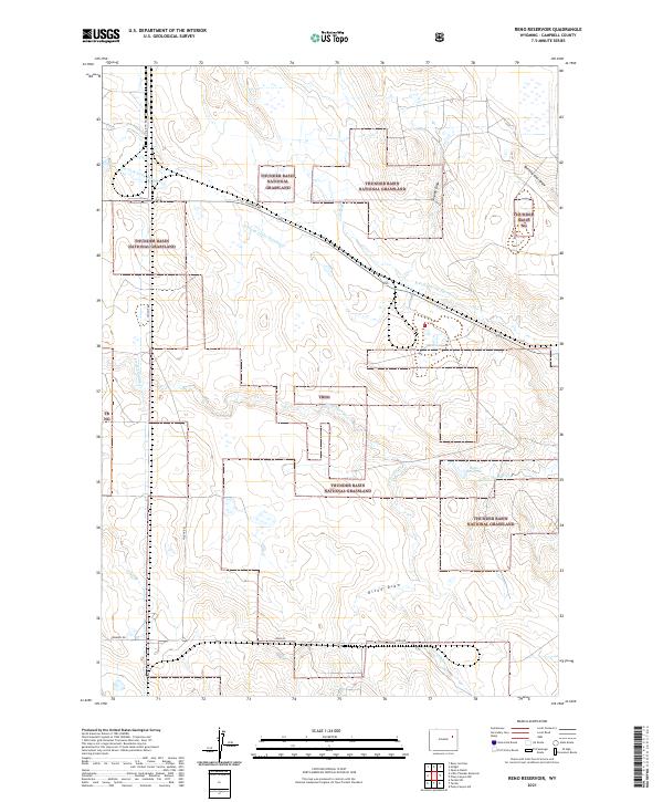 Reno Reservoir topographic map thumbnail