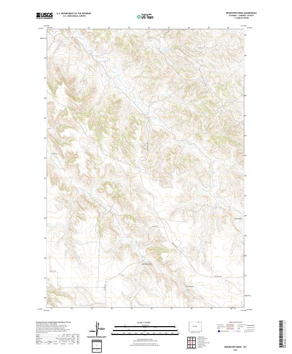 Reservoir Creek topographic map thumbnail