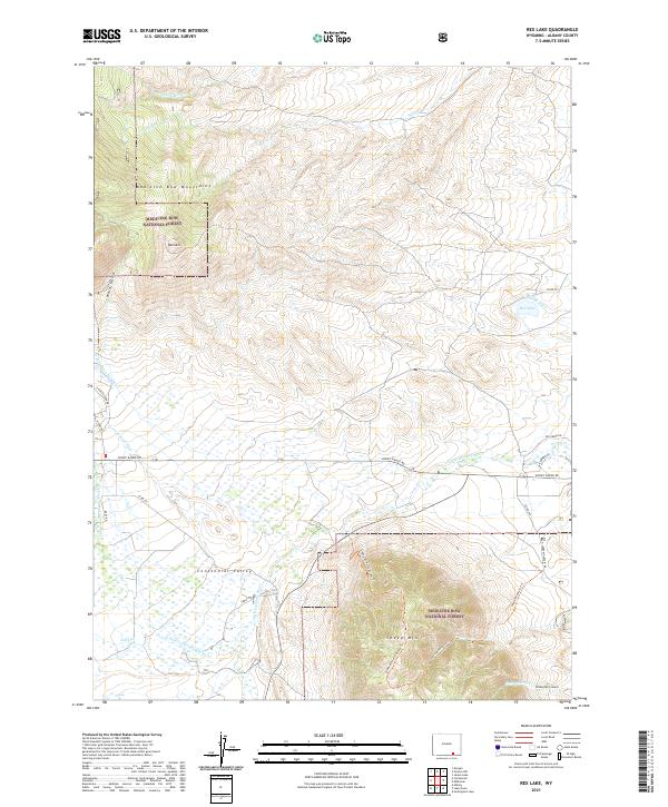Rex Lake topographic map thumbnail