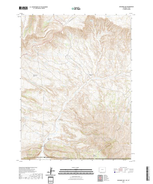 Richards Gap topographic map thumbnail