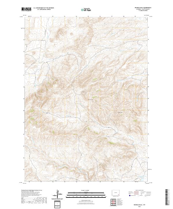 Richeau Hills 2021 topographic map thumbnail
