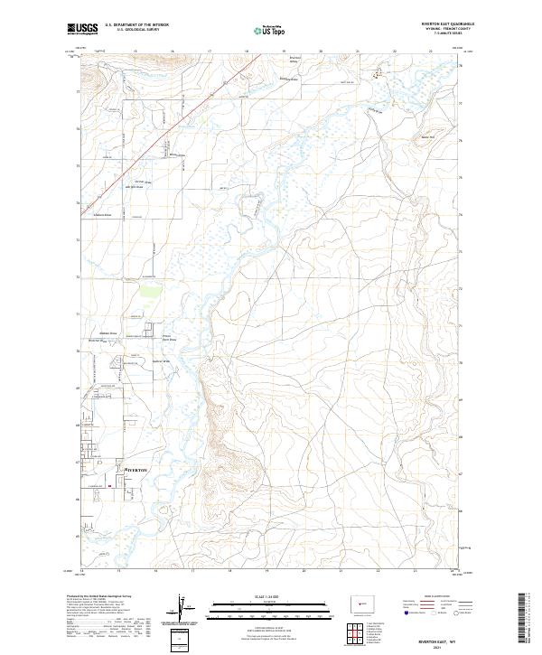 Riverton East topographic map thumbnail