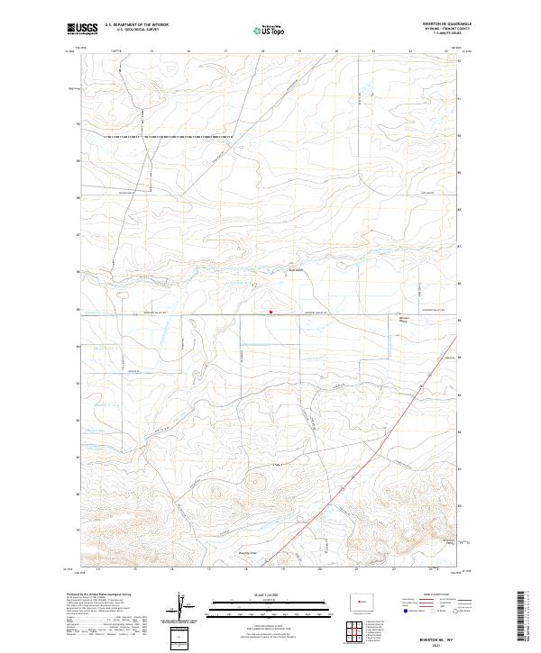Riverton NE topographic map thumbnail