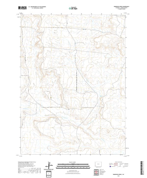 Roberson Creek topographic map thumbnail