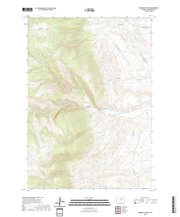 Robinson Canyon 2021 topographic map thumbnail