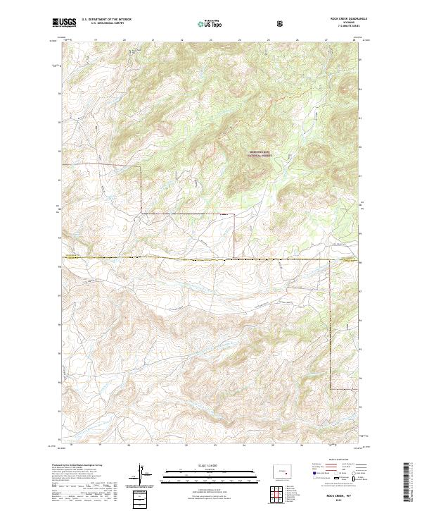 Rock Creek topographic map thumbnail