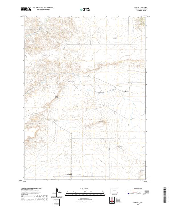 Doty Hill topographic map thumbnail